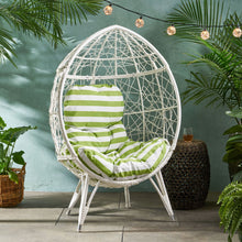 Load image into Gallery viewer, Cosmos - Round Hammered Iron Teardrop Chair