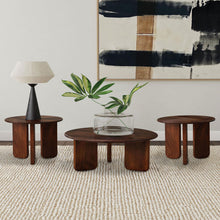 Load image into Gallery viewer, Columbo - 3 Piece Coffee And End Table Set With Round Tops - Brown