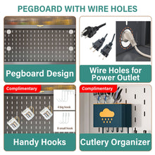 Load image into Gallery viewer, Tall Kitchen Pantry Cabinet With Flip Doors And Pegboard, Anti Tip Steel Storage Hutch
