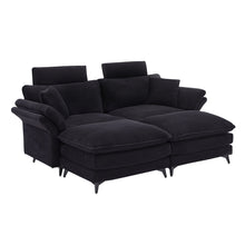 Load image into Gallery viewer, Modern Deep Seat Sectional Sofa With Ottoman