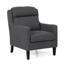 Load image into Gallery viewer, Contemporary Club Chair With Upholstered Fabric And Rubberwood Legs