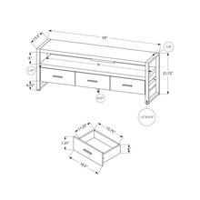 Load image into Gallery viewer, TV Stand, Console, Media Entertainment Center, Storage Drawers, Modern