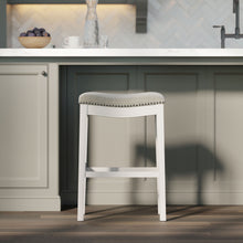 Load image into Gallery viewer, Modern Stool & Nail Head Detailing