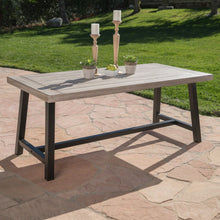 Load image into Gallery viewer, Outdoor Sandblast Finish Acacia Wood Dining Table