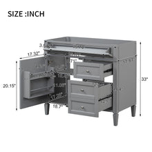 Load image into Gallery viewer, Bathroom Vanity With 2 Drawers And Tip-Out Drawer, Storage Cabinet