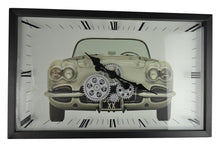 Load image into Gallery viewer, Silent Analog Exposed Gear Wall Clock - Black / Silver / White