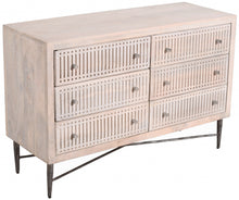Load image into Gallery viewer, Solid Wood Six Drawer Double Dresser - Brushed Ivory