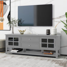 Load image into Gallery viewer, TV Stand, Entertainment Center With Dual Drawers And Hidden Storage, Cabinet With Soft Closing Doors And Sleek Panel Design