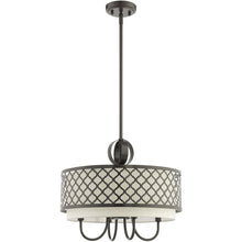 Load image into Gallery viewer, 18" Five Light Dimmable Chandelier With Shades - Bronze