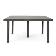 Load image into Gallery viewer, Outdoor Square Rattan Wicker Dining Table - Brown