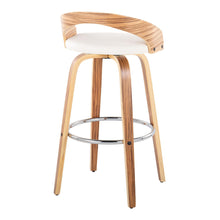 Load image into Gallery viewer, Grotto - Contemporary Fixed Height Barstool With Swivel With Round Footrest (Set of 2)