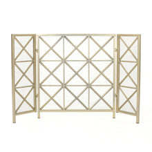 Load image into Gallery viewer, Margaret - 3 Panel Fireplace Screen Iron