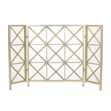 Load image into Gallery viewer, Margaret - 3 Panel Fireplace Screen Iron