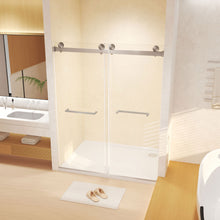 Load image into Gallery viewer, Frameless Double Sliding Shower Door