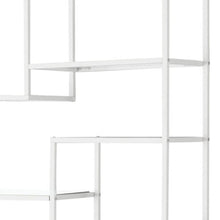 Load image into Gallery viewer, Nine Tier Etagere Bookcase - White / Clear