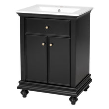 Load image into Gallery viewer, Modern Bathroom Vanity With Tip-Out Drawer And Soft-Close Hinges