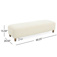 Load image into Gallery viewer, Contemporary Ottoman With Foam Cushion And Durable Upholstery