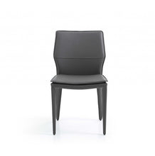 Load image into Gallery viewer, Slipcovered Upholstered Faux Leather Dining Side Chairs (Set of 2) - Gray