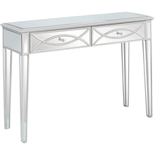 Load image into Gallery viewer, Glass Mirror Console Table - Silver