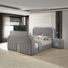 Load image into Gallery viewer, Shelyn - Bed With Led, TV Stand, Fireplace & Bluetooth