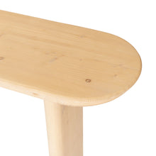 Load image into Gallery viewer, 60" Solid Wood Oval Console Table - Natural