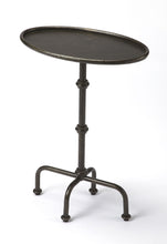 Load image into Gallery viewer, 26" Aluminum Oval Pedestal End Table - Gray