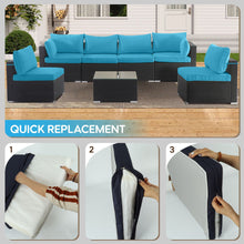 Load image into Gallery viewer, Outdoor Deep Seat Cushions For Patio Furniture Replacement, Cushion Set For Sectionals