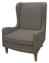 Load image into Gallery viewer, Linen And Natural Solid Color Lounge Chair - Gray