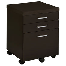 Load image into Gallery viewer, 3 Drawer File Cabinetб Compact Office Storage For Home - Brown