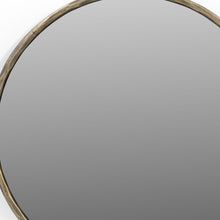Load image into Gallery viewer, 30" Round Iron Framed Accent Mirror - Brass