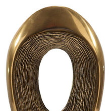 Load image into Gallery viewer, Marble Abstract Tabletop Sculpture (628142) - Gold / White
