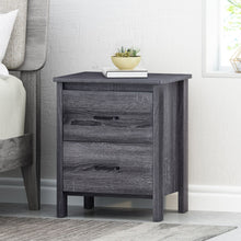 Load image into Gallery viewer, Titeca - Contemporary Wood 2 Drawer Nightstand