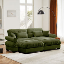 Load image into Gallery viewer, Super Comfort Oversized Modular Sectional Sofa With Movable Ottoman