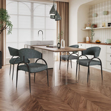 Load image into Gallery viewer, Contemporary Upholstered Dining Chairs With Metal Legs (Set of 2)