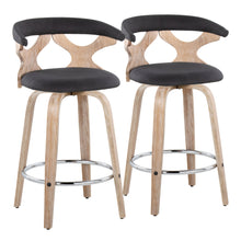 Load image into Gallery viewer, Gardenia - Mid Century Modern Fixed Height Counter Stool With Swivel (Set of 2)