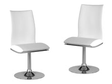 Load image into Gallery viewer, Upholstered Dining Side Chairs (Set of 2) - Silver / White