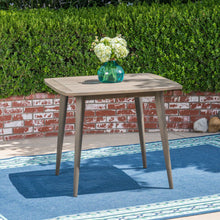 Load image into Gallery viewer, Modern Indoor Square Acacia Wood Dining Table With Toothpick Leg Design