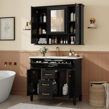 Load image into Gallery viewer, Modern Freestanding Bathroom Vanity With Sink, Cabinet, Soft-Close Drawers, Tip-Out Tray