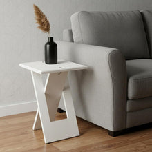 Load image into Gallery viewer, Solid Wood Square Folding End Table - White