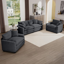 Load image into Gallery viewer, Elegant Oversized Sectional Sofa Set With Deep Seats And Flexible Layout