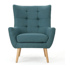 Load image into Gallery viewer, Club Chair With Rubberwood Legs