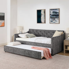 Load image into Gallery viewer, Daybed With Pop Up Trundle And USB Charging Armrest