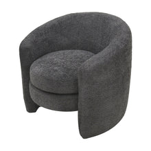 Load image into Gallery viewer, Affinity Modern Curved Back Upholstered Accent Chair With Soft Cozy Boucle Fabric - Dark Gray
