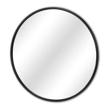 Load image into Gallery viewer, 32" Metal Round Accent Mirror - Black