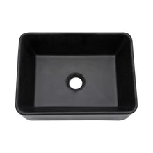 Load image into Gallery viewer, Sleek Ceramic Rectangular Vessel Bathroom Sink