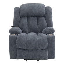 Load image into Gallery viewer, Omarion - Power Recliner With Lift, Heating & Massage - Blue Chenille
