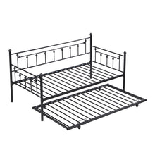 Load image into Gallery viewer, Twin Daybed With Trundle - Black