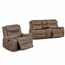 Load image into Gallery viewer, Modern Manual Motion Living Room Set With Hidden Cup Holders