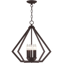 Load image into Gallery viewer, 20" Five-Light Dimmable Chandelier With Shades - Bronze