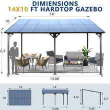 Load image into Gallery viewer, Wall Mounted Outdoor Pergola Gazebo, Heavy Duty Metal Awning With Roof